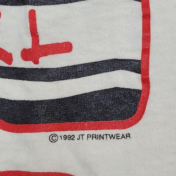 Vintage 1992 WCSS Basketball Camp Shirt Medium 19x25 White - Picture 11 of 15